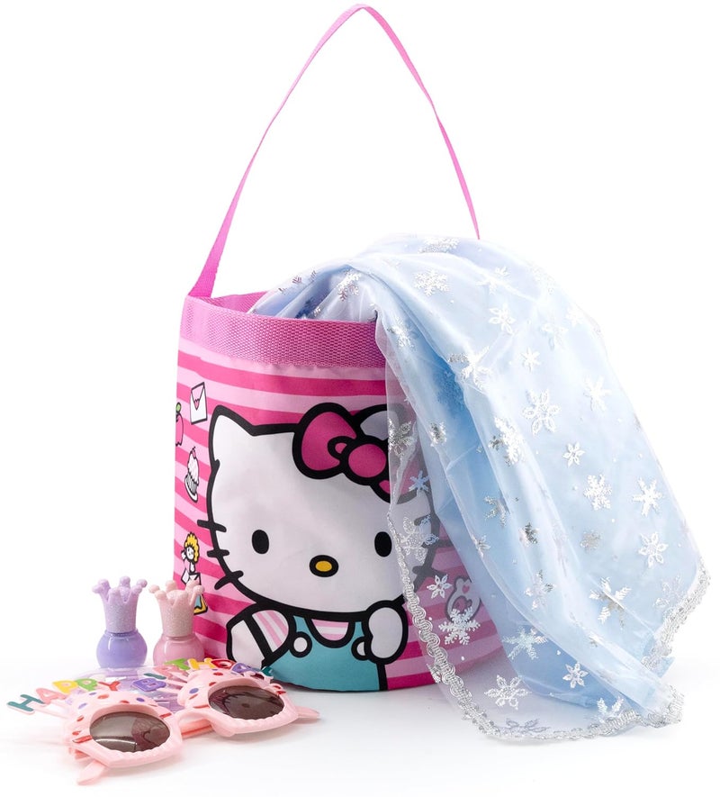 Fast Forward Sanrio Hello Kitty Tote Bag for Kids | Collapsible Halloween Trick or Treat Bag, Candy Tote, and Reusable Easter Basket | Hello Kitty Travel Tote, Shopping Bag, or Party Carryall | Ages 3+ - Image 3